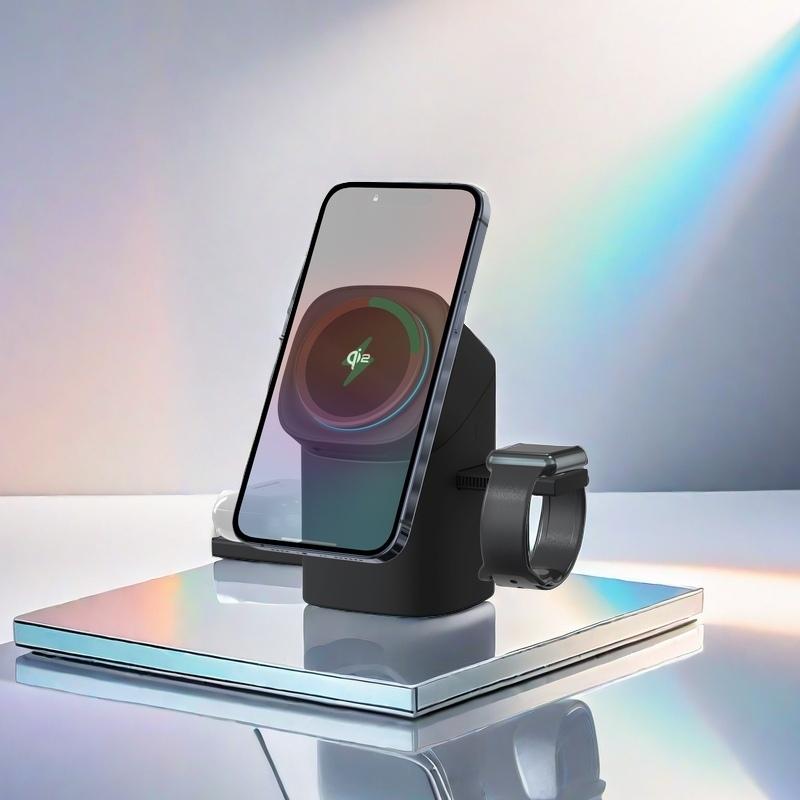 YWZ Qi2 3-in-1 Magnetic Wireless Charger for iPhone, Watch & AirPods