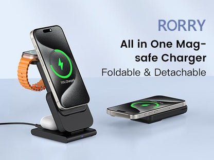 New 3-in-1 charging station, magnetic wireless charging station